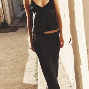 Zara Slip Midi Skirt